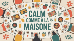 Grande table conviviale Calm Comme à la Maison produits locaux ambiance bretonne