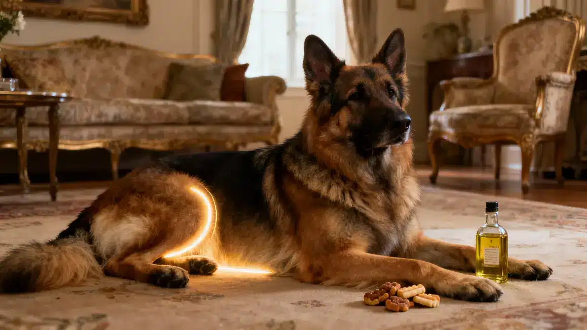 Soulagement douleur CBD gros chien