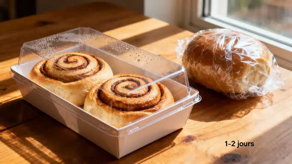 Cinnamon rolls 1-2 jours emballage hermetique