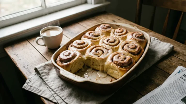 Cinnamon rolls maison moelleux glaçage