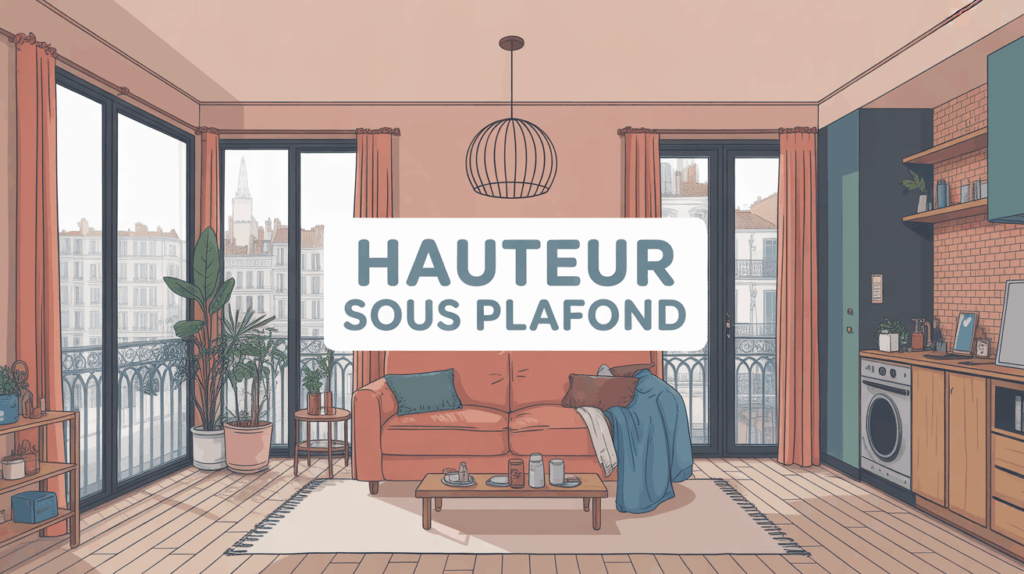 Illustration appartement Lyon hauteur sous plafond