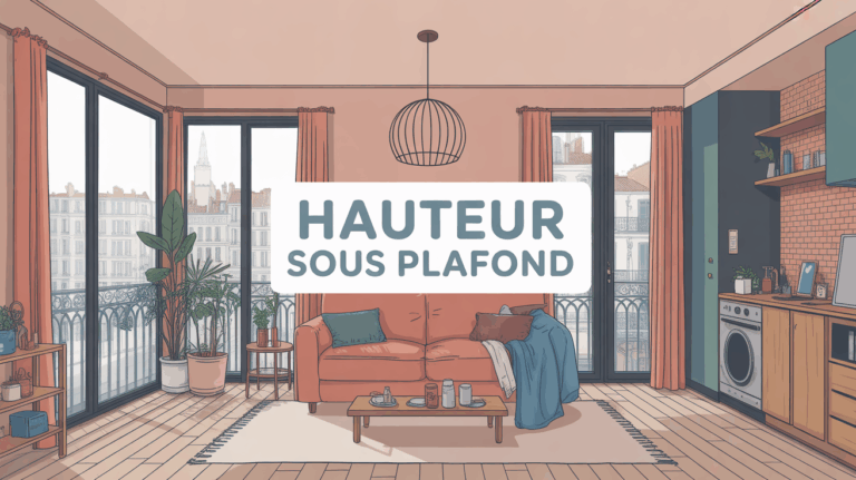 Illustration appartement Lyon hauteur sous plafond