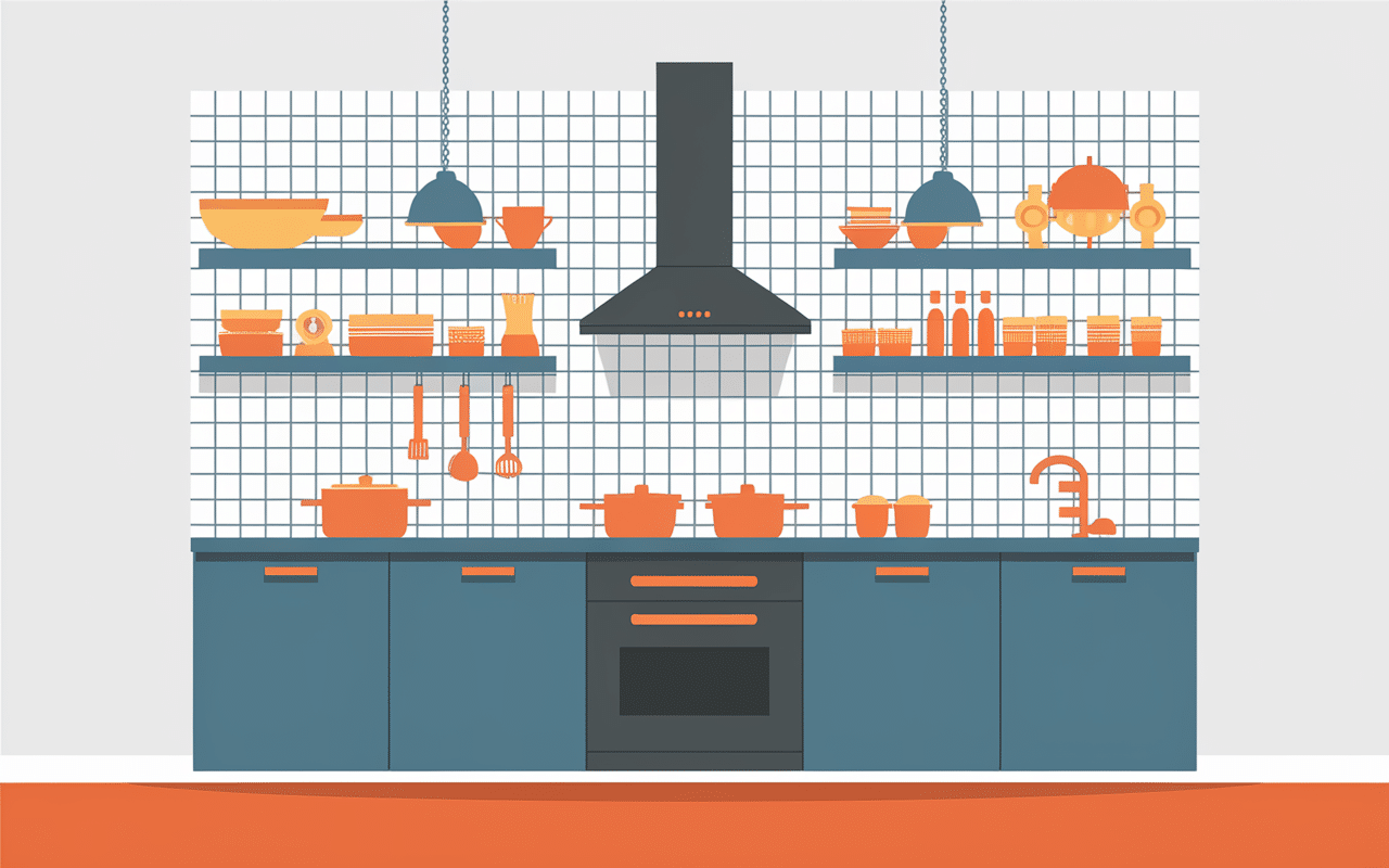 Distance 50-60 cm entre meuble haut et plan de travail en cuisine