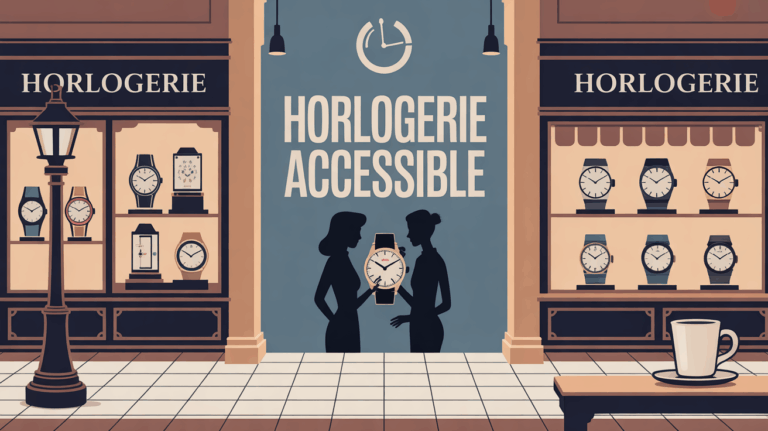 Horlogerie accessible boutique quartier chaleureux