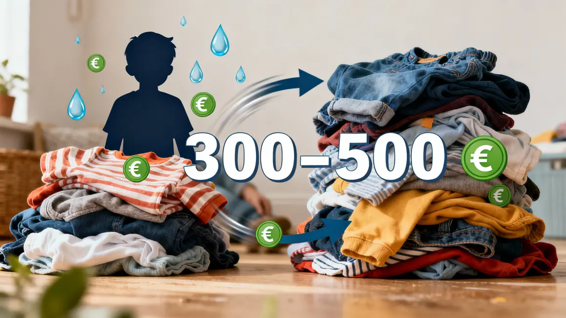 Tableau comparatif vêtement enfant coût écologique budget
