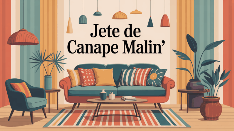 salon moderne avec jete de canape coloré