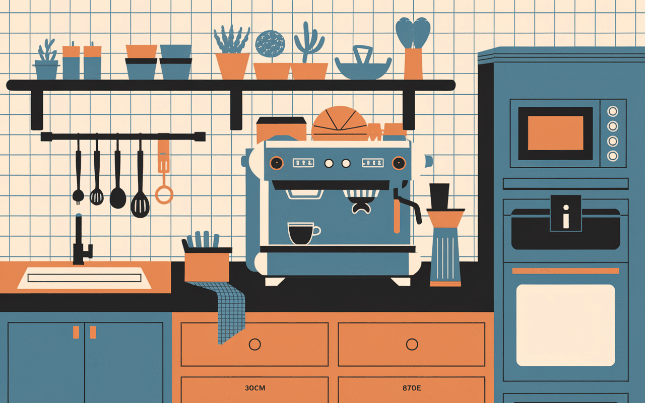 Machine a cafe encastrable gain de place plan de travail