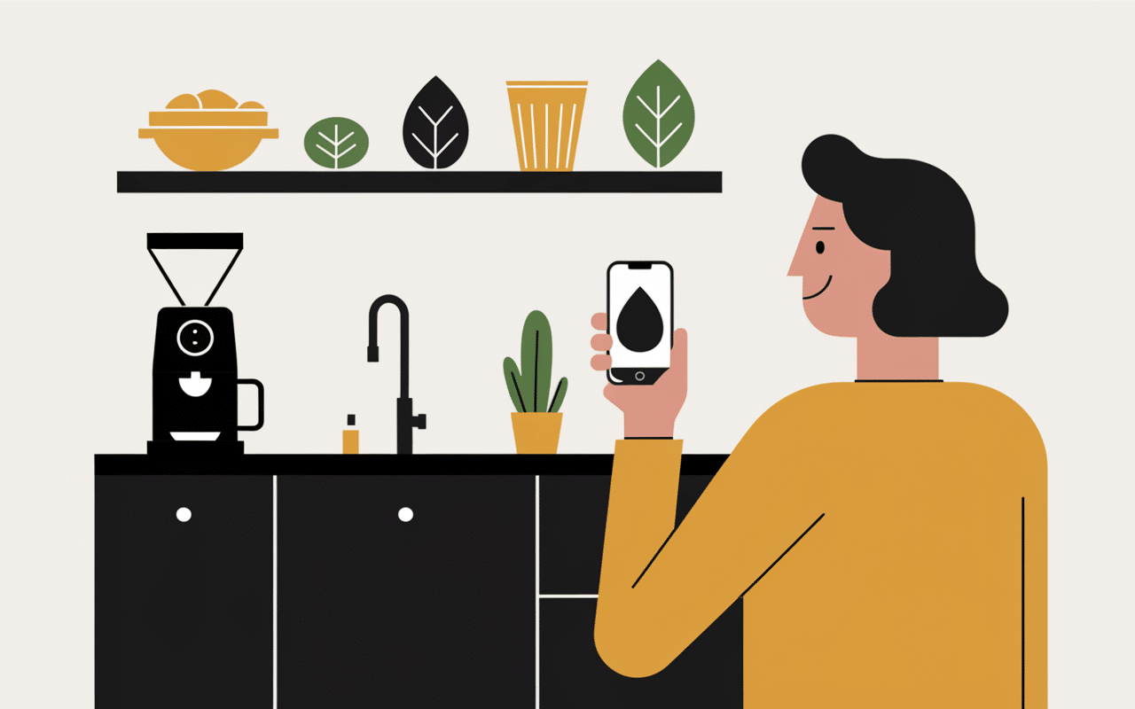 Machine a cafe encastrable cuisine minimaliste eco friendly