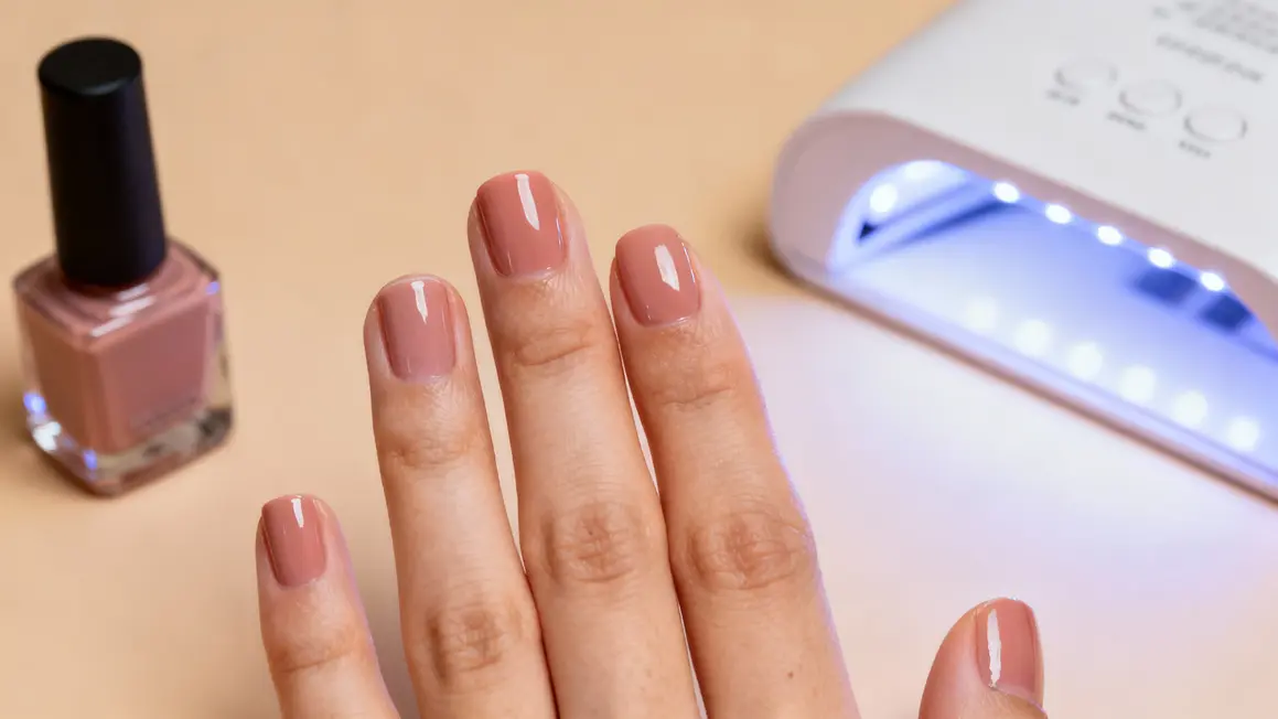 Ongles courts vernis permanent lampe LED
