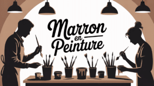 atelier creatif lyon marron en peinture