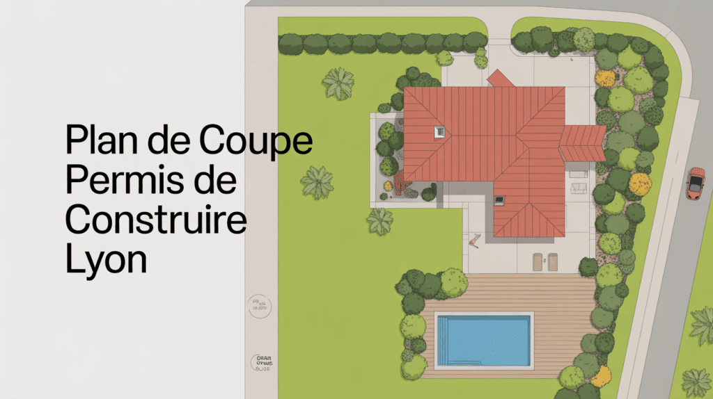 plan de coupe permis de construire lyon stylise