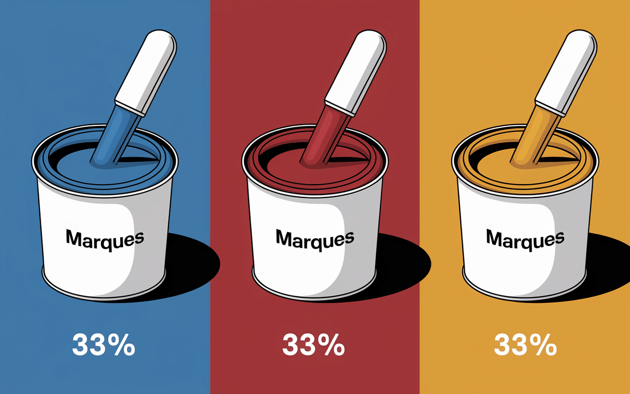 schema melange marron couleurs primaires