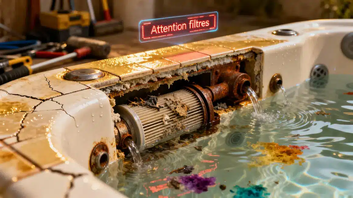 jacuzzi filtres obstrués bath bomb maintenance