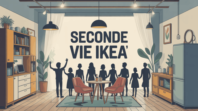 Seconde Vie IKEA illustration interieur meubles recyclage