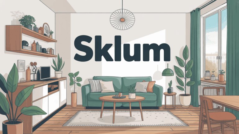 Vue appartement moderne meubles Sklum style scandinave industriel Lyon