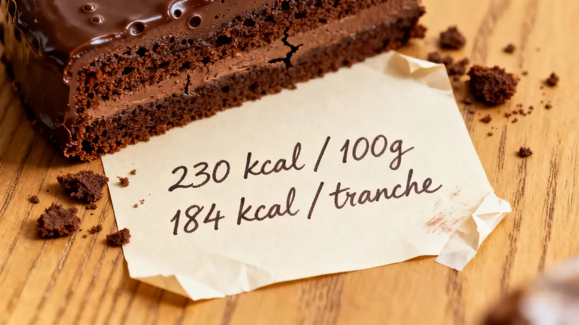 Tableau calories gateau yaourt maison
