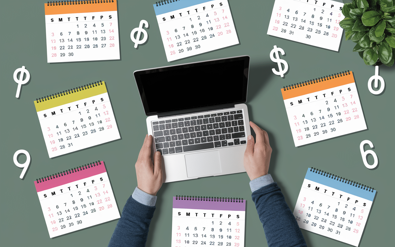 Selection calendrier mensuel 2026 gratuit a telecharger