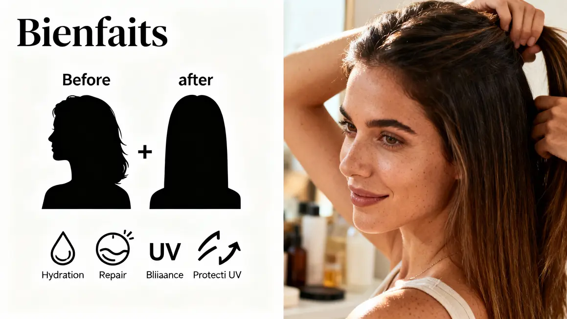 avant après bienfaits beurre de mangue cheveux