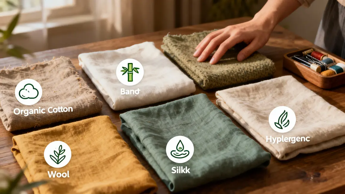 comparatif tissus bebes coton bio bambou laine soie lin jersey