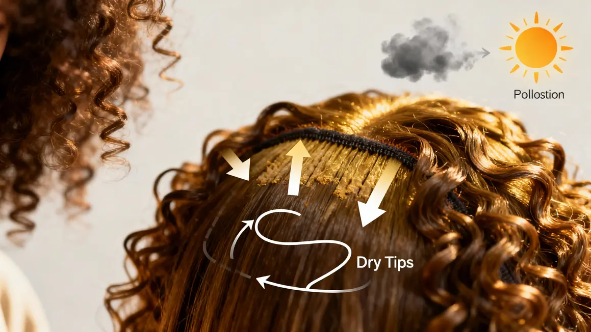 schema besoins cheveux frises hydratation nutrition