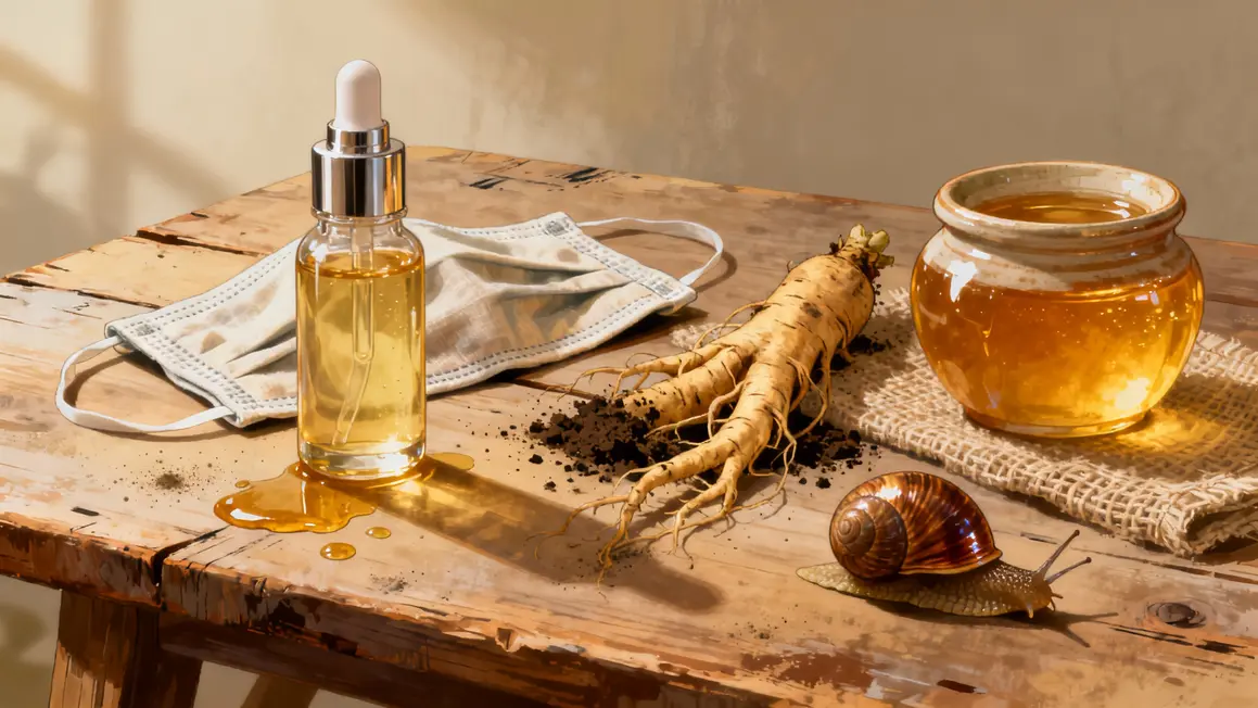 ingredients origines masque en tissu coreen ginseng serum