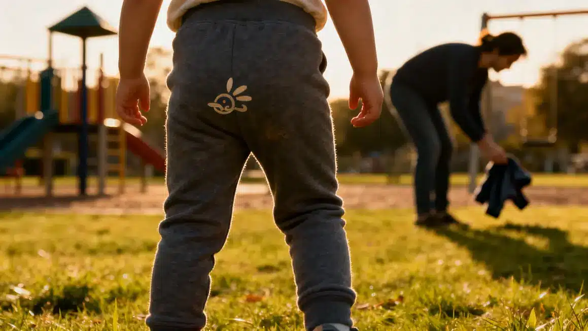 enfant pantalon souple parc jeux