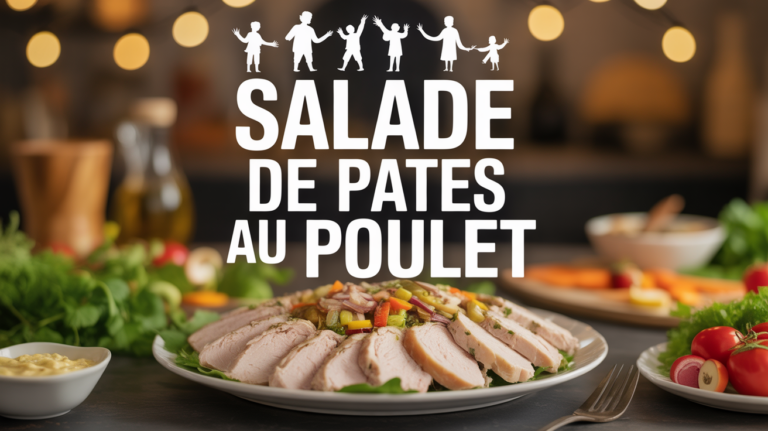 salades de pates au poulet grande tablée ambiance famille