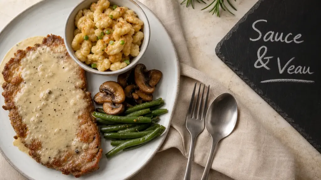 Accompagnement escalopes de veau crème citron et légumes de saison