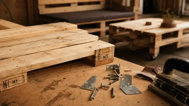 Fabriquer meuble palette : palettes HT en atelier