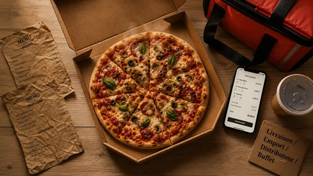 Fast food pizza : livraison 24/7, distributeur ou buffet à volonté