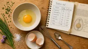 Protéine dans un oeuf : apport selon calibre et cuisson