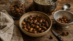 Glands de chêne : que faire avec des glands de chêne, préparation sans amertume
