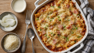 Recette facile pas cher : gratin de pâtes au four, anti-gaspi