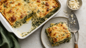 Recette lasagne epinard chevre gratinée fondante