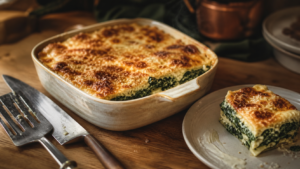 recette lasagne epinard chevre gratinée