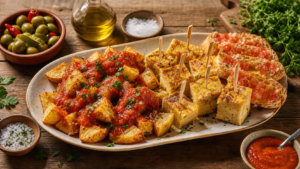 Recette des tapas espagnol : patatas bravas, tortilla et pan con tomate