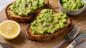 Recettes toast avocat : toast avocat citronné sur pain au levain