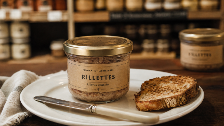 Pot de rillettes industrielles fermé : sûr pendant grossesse
