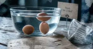 Le test de l'oeuf dans l'eau est il fiable : œufs flottants dans l’eau froide