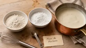Remplacer la farine par la Maïzena : moins dans les sauces, même texture
