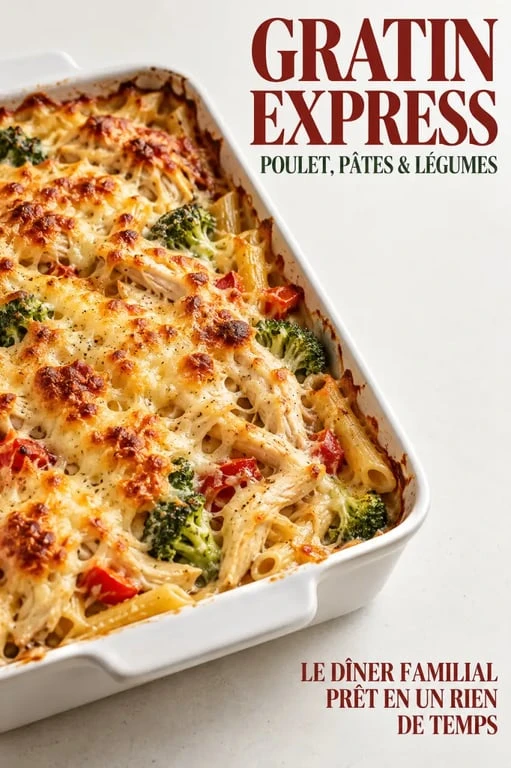 Que faire avec du blanc de poulet cuit froid : gratin express aux légumes et au fromage