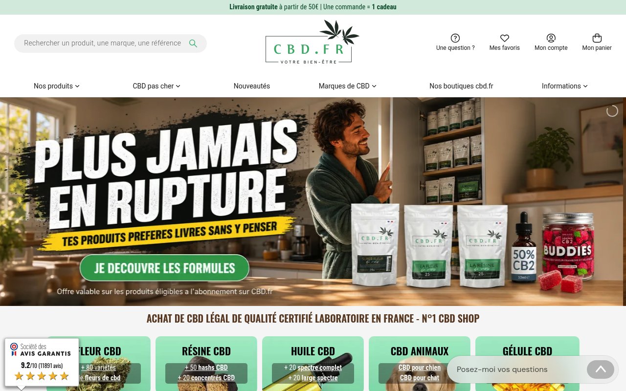 Apercu du site CBD.fr