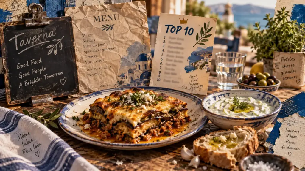 Meilleur cuisine du monde classement 2025 : Grèce, moussaka et tzatziki