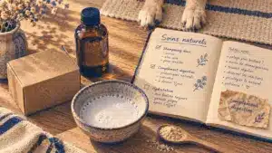 Solution naturelle santé chien : compléments digestion et soins doux